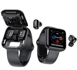 Новейшие 2 в 1 Smart Watch с наушниками Wireless Tws наушники X5 монитор пульта для наушников Полный сенсорный экран Music Fitness Smart7415578