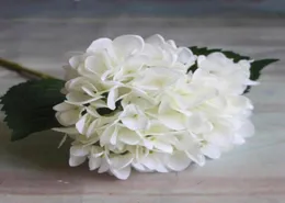 Flor de Hydrangea Artificial 47cm Fake Silk Single Real Touch Hedgeas para Centrões de Casamento Party Home Party Decorative Flowers GA14291051