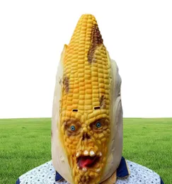 Corn Latex Scary Festival For Bar Party Adult Halloween Toy Cosplay Costume Funny Spoof Mask3190042