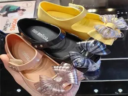 Mini Jelly Scarpe Bowtie Mommy and Me Candy Shoes Girl Pvc Bow Principess Jelly Sandals Sh19113 2204091851200