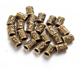 24st Top Silver Norse Viking Runes Charms Pärlor Fynd för armband för hänghalsband för skägg eller hårvikingar Rune Kits4564034