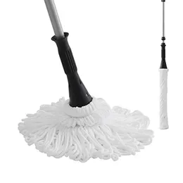Microfiber Twist Mop Silver 575 Inches Dust Mops Washing Hand Release Floor Cleaning with 1 Removable Washable Head 240412