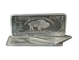 1 oz One Troy Ounce USA American Buffalo 999 Fine German Silver Bullion Bar 5392236