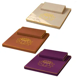 Cuscino 2 pezzi Coperchio lavabile meditazione con bellissima borsa grande tappetini da yoga rettangolare per le donne accessori