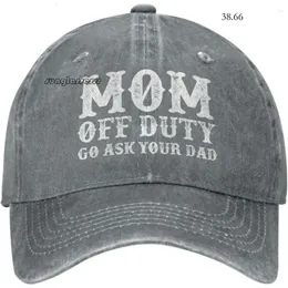 Baseball Cap Ball Caps Mom Off Dutys Vai a chiedere al cappello da papà Donna Baseball Cap Graphic