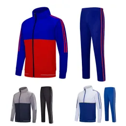 Pants Customize New 6808 Unisex Tracksuits Adult Kid Sports Running Training Suit Sportswear Child Full Zipper Jacket Pants Set