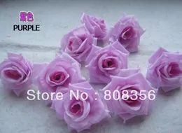 100st Purple 8cm Silk Artificial Simulation Flower Head Peony Rose Wedding Christmas Party Decorations Diy Jewelry7455219