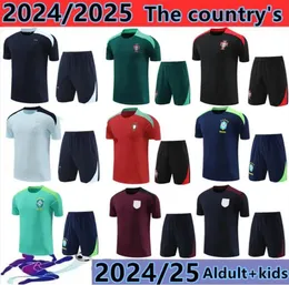 24/25 brazil tracksuit soccer jerseys G.JESUS COUTINHO 2024 2025 England Camiseta de futbol RICHARLISON Portugal football shirt maillot kids kit training suit666