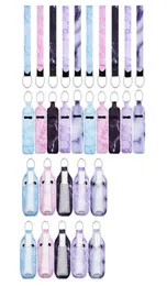 Keychains 30 peças Bottle Kicchain Holder Chapstick Recipientes reutilizáveis Conjunto com pulselamento Lanyards5143880