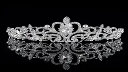 Cristais de contas brilhantes coroas de casamento 2019 Véu de cristal de noiva Tiara Tiara Crown Band Acessórios de cabelos Party Tiara 9557071