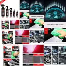 New 2024 2024 Other Auto Parts 500Ml Ceramic Coating Spray Car Top Sealant Repellent Nano Glass Polishing Plated Crystal Liquid Hydrophobic Coating Waterproof