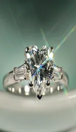 Victoria Weick Luxusschmuck 925 Sterling Silber CZ Diamond White Topaz Hochzeit Verlobungsband Herz Frauen Finger Ring Geschenk 6618860