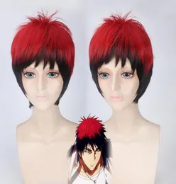 Kuroko Basketbol Yok Kagami Taiga Cosplay Peruk Kırmızı Siyah Ombre Peruklar Erkekler İçin Cadılar Bayramı Kostüm Karnavalı Hair2991432