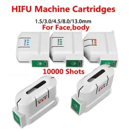 Cartuccia Hifu Sollevamento della pelle Hifu Macchina in vendita 10000 colpi cinque cartucce 1,5 mm 3,0 mm 4,5 mm 8,0 mm 13,0 mm456