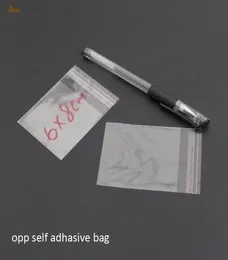 Продвижение Реал 1000 процентов четкие запечатываемые BOPP Poly Ellelophane Bag 6x8 см прозрачные подарочные пакеты OPP Пластиковая упаковка самостоятельно S8629425