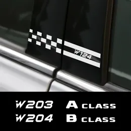 2PCS Car B Bailar Vinyl Film Sticker Auto Tuplesories for Mercedes Benz W124 W203 W204 A B C E S CLA CLA SL SLC SLC SLC