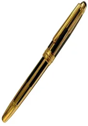 YAMALANG 163 AG925 Silver Gold Stripe Metal Ballpoint Pen With Series Number Lead Office Stationery Luxury Refill Penns Gift7347621