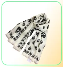Wholeclassic Print Skulls Pattern Wool Material Women039S Scarf Scarves Pashmina Shawl Size 180cm 65cm7462737