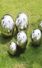 90 mm250mm AISI 304 Specchio a sfera vuoto in acciaio inossidabile Sfera lucida lucida per ornamento da piscina da giardino da giardino all'aperto e decorazioni2155150