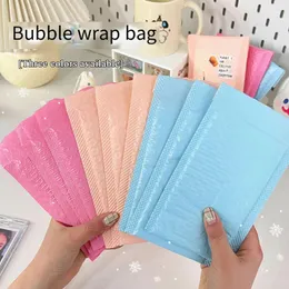 Aufbewahrungstaschen 10pcs/Bag Bubble Envelope Idol Card Packing Back Candy Color Color Express Verpackung Dekompression Schockdicht