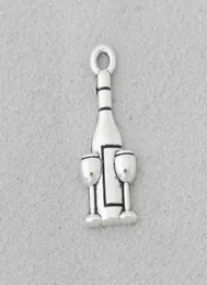 Garrafa de vinhos de liga de moda inteira Charms de utensílios de vidro 921mm 100pcs AAC15275622283