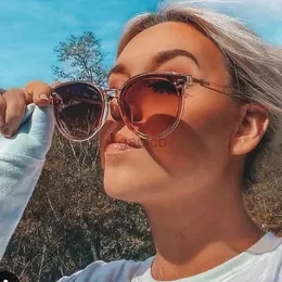 Occhiali da sole 2024 Nuovi occhiali da sole polarizzati donne uomini modalità rotonda marca di marca design da sole occhiali maschi Uv400 Gafas de Sol Mujer 24412