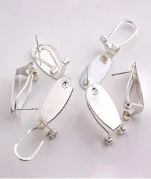 Orenate di unghie d'argento Taidian Post per donne Oreri di orecchini per beadswork Realizzazione di 50 pezzi/LOT12062452