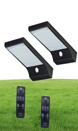Solar Power LED Light Remote Control 7 cor ajustável 48led impermeável super brilhante LED Garden solar Light7974163