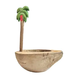 Bowls Coconut Tree Bowl الإبداع متين فريد من نوعه تايلاند سلطات آيس كريم للمنزل للمطعم المنزلي