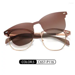 Sunglasses Fashion Two-in-one Clip On Blue Light Glasses Taojing-340