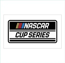 Anpassat digitalt tryck 3x5 fot 90x150cm NASCAR Cup Series FG Race Event Checkered FGS Banners för inomhus utomhus hängande dekorativ256q8780417