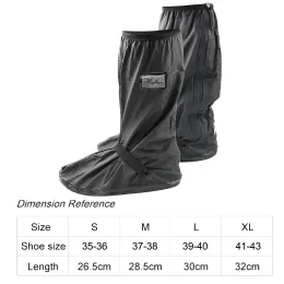 1 paio di protezioni per scarpe unisex per piovoso giorno in neve impermeabile per motociclette per motociclette di scarpe da pioggia per le coperture per stivali non slip
