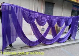 6 m breite Draps für Backdrop -Designs Hochzeitsstylist Swags für Backdrop Party Vorhangfeier Bühne Backdrop Drapes7369048