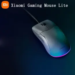 Geräte Xiaomi Game Maus Lite RGB Light 220 IPS 400 bis 6200 DPI Fünf Getriebe Einstellte 80 Millionen Treffer TTC Micro Move Gaming Maus 2022