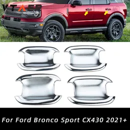 Ford Bronco Sport için Araba Aksesuarları 2021 2022 Abs Dış Kapı Yan Tase Kase Kupa Kapak Trim 4pcs