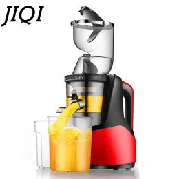 Juicers Jiqi 220V 150W Electric Multifunktion Juicer Fruit Ice Cream Maker Hushåll Matprocessor Juice Extractor Rostfritt stål Kropp