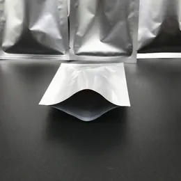 100pcs 5 cm-30 cm Aluminiumfolie Mylar-Taschen Silber Vakuum Versiegelung Lebensmittel Aufbewahrung Beutel Heizdichtung Dicke Lebensmittel Kaffee Teen Baggies