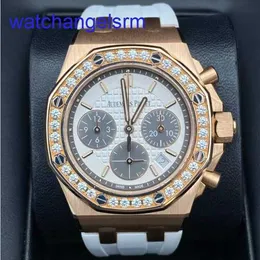 AP Crystal Forist Watch Royal Oak Offshore Series 26231OR Rose Gold Women Fashion Leisure Business Machinery Watch