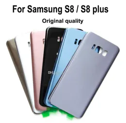 OEM Battery Door Back Cover Glass Housing med självhäftande klistermärke för Samsung Galaxy S8 G850 S8 G855 Plus7773363