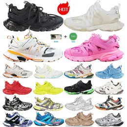 Sneakers designer Shoes track Trainers 3 tracks 3.0 shoe Mens Womens Multi color black white pink green red orange Neon Yellow blue Paris Clear Sole sliver light