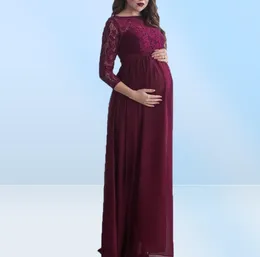 Kobieta Sexey koronkowe sukienki macierzyńskie Praph Praphy Rekwizyty ciążowe sukienka Maxi Pography Pourant Mommy ciążowa CLO1641744