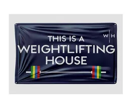 Dies ist eine Gewichtheber -House -Flagge 3x5Feet Decoration Flag mit Messing -Teilen 1990408