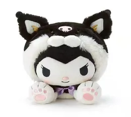 28 cm 3 colori peluche giocattolo shiba inu trasformato in una ragazza di bambola Kuromi cannella Kuromi che dorme con il cuscino31215047795