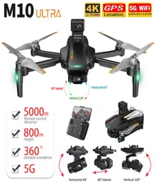 XMRC M10 Ultra Drone 4K Профессиональный GPS 3Axis EIS 5G Wi -Fi Quadcopter 5 км расстояние 800 м безмолковой дрон против SG906 MAX1 F11S 21549257