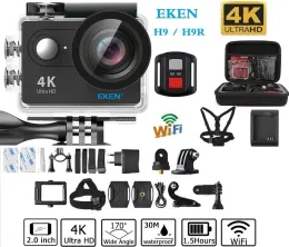 Telecamere Eken H9/H9R Action Camera WiFi Remote Control Ultra HD 4K 1080p/60fps 30m Telecamera impermeabile 2.0 LCD 170 Helmet Lens Pro Camera