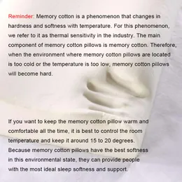 Bambusfaser Kissen langsamer Rückprall Gesundheitsgedächtnis Memory Foam Kissen Memory Foam Kissen orthopädische Kissen unterstützen die Halslinderung