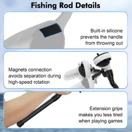 Game Controller Accessories: VR Fishing Rod And Reel Combo For