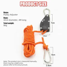 Adjustable Ratchet Rope Tie Downs | Heavy-Duty For Tents, Garage Lights, Cargo & Trucks | 400cm Length