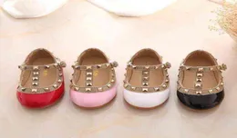 Cctwins Kids Spring Girls Brand for Baby Shoes Stud Single Shoes Childrenヌードサンダル幼児プリンセスフラットパーティーシューズX0702280118