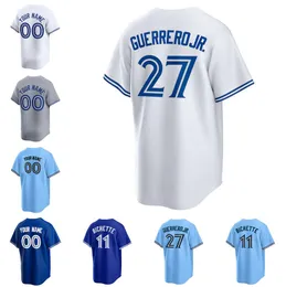 Custom Baseball Jerseys Vladimir Guerrero Jr Bo Bichette home away jersey men women Youth S-6XL